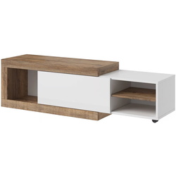 Журнальный столик Helvetia Sintra №99 (Samdal Oak/White/White Gloss) Thumb