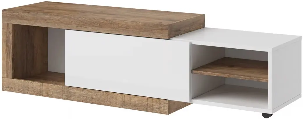 Журнальный столик Helvetia Sintra №99 (Samdal Oak/White/White Gloss)