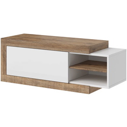 Журнальный столик Helvetia Sintra №99 (Samdal Oak/White/White Gloss) Thumb