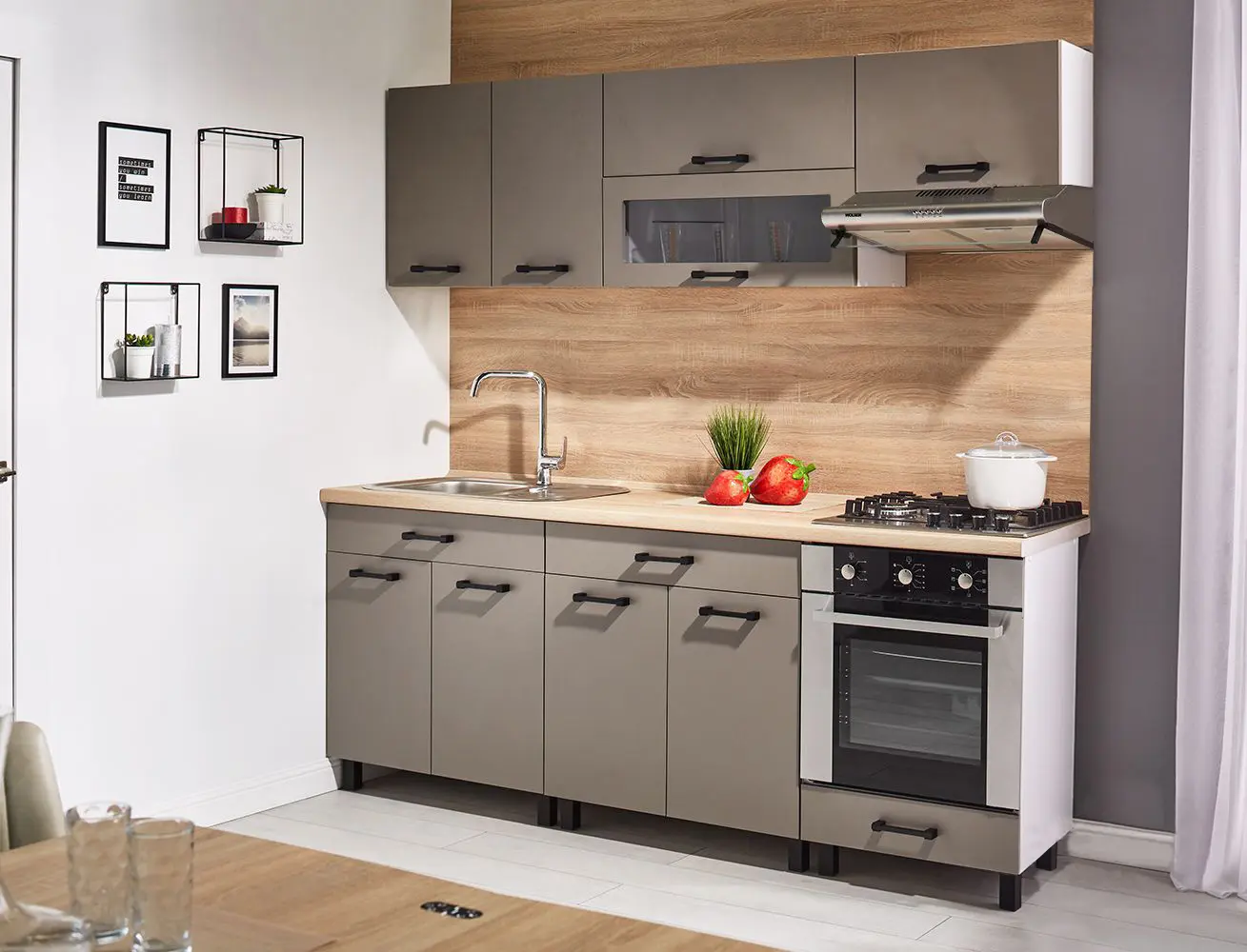 Модульная кухня Ambianta Iris 3 2.0м (Серый)