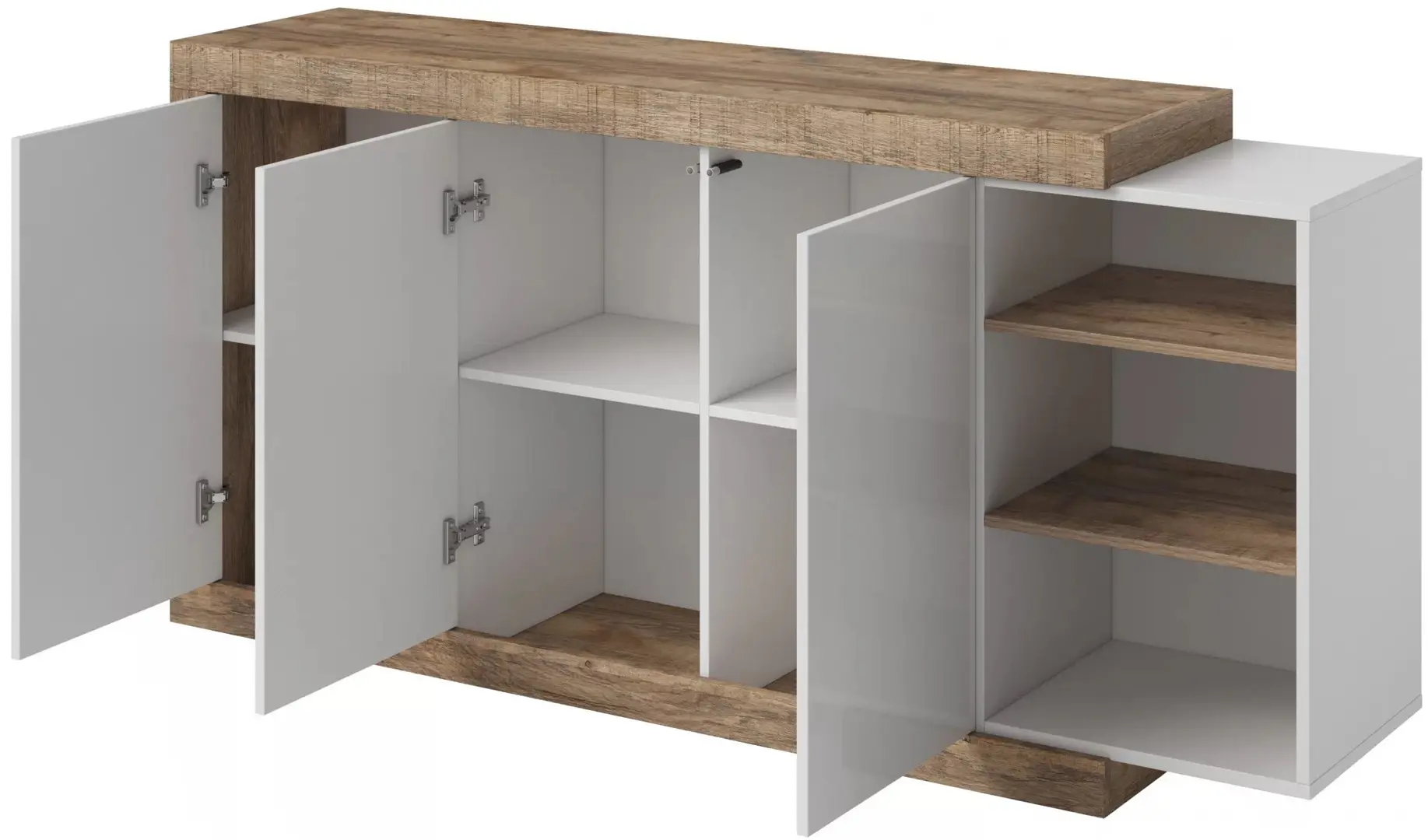 Tumba Helvetia Sintra №47 3D (Samdal Oak/White/White Gloss)