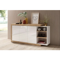 Tumba Helvetia Sintra №47 3D (Samdal Oak/White/White Gloss)