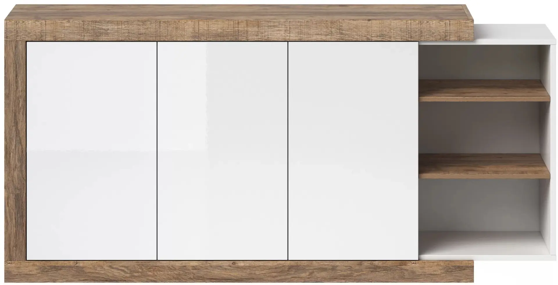 Tumba Helvetia Sintra №47 3D (Samdal Oak/White/White Gloss)