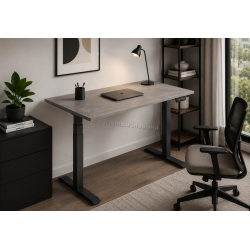 Письменный стол ET223 BL регулируемая высота (Black/Concrete)