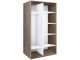 Dulap-cupe Modern Braun Top 2 140x210x60 2 oglinzi (Vintage Oak)