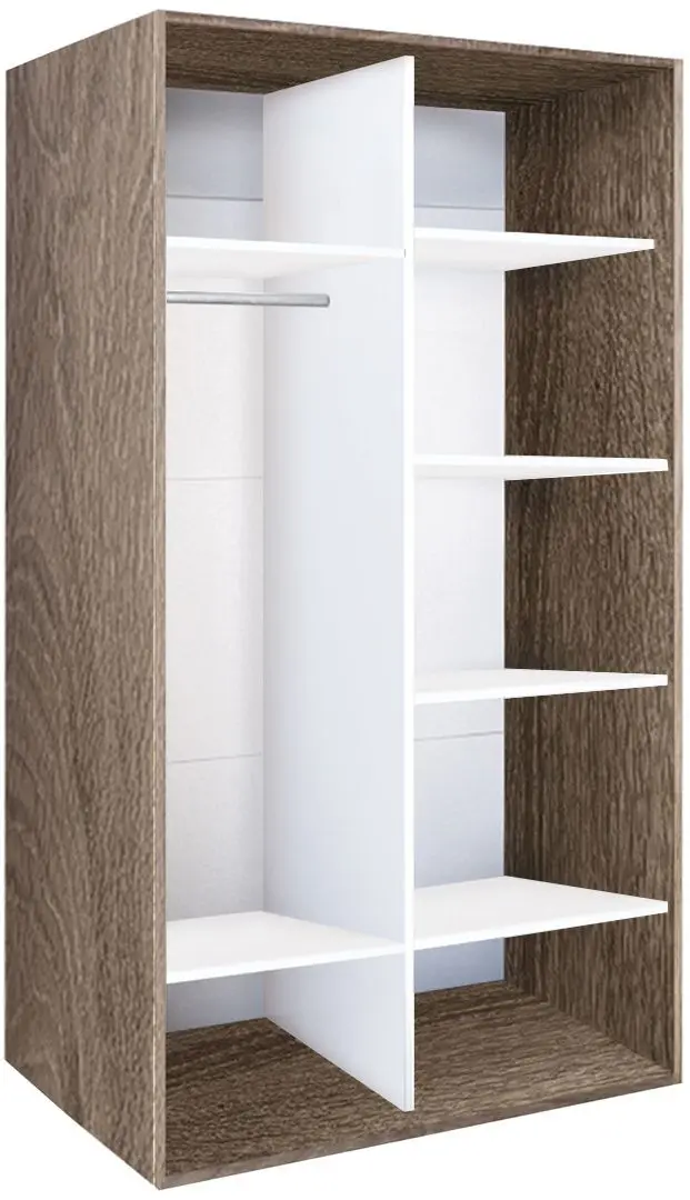 Dulap-cupe Modern Braun Top 2 140x210x60 2 oglinzi (Vintage Oak)