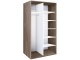 Dulap-cupe Modern Braun Top 2 140x210x60 2 oglinzi (Vintage Oak)