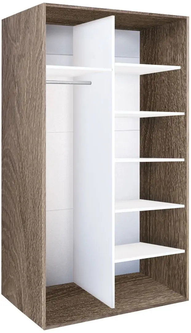 Dulap-cupe Modern Braun Top 2 140x210x60 2 oglinzi (Vintage Oak)