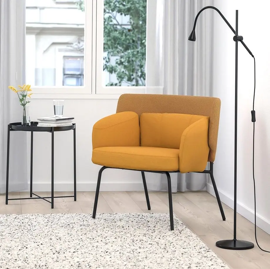 Fotoliu Ikea Bingsta/Vissle/Kabusa (Galben inchis)