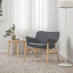 Fotoliu Ikea Vedbo/Gunnared (Gri inchis)
