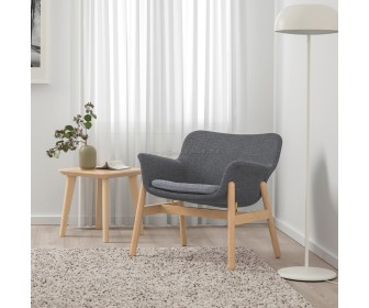 Fotoliu Ikea Vedbo/Gunnared (Gri inchis)