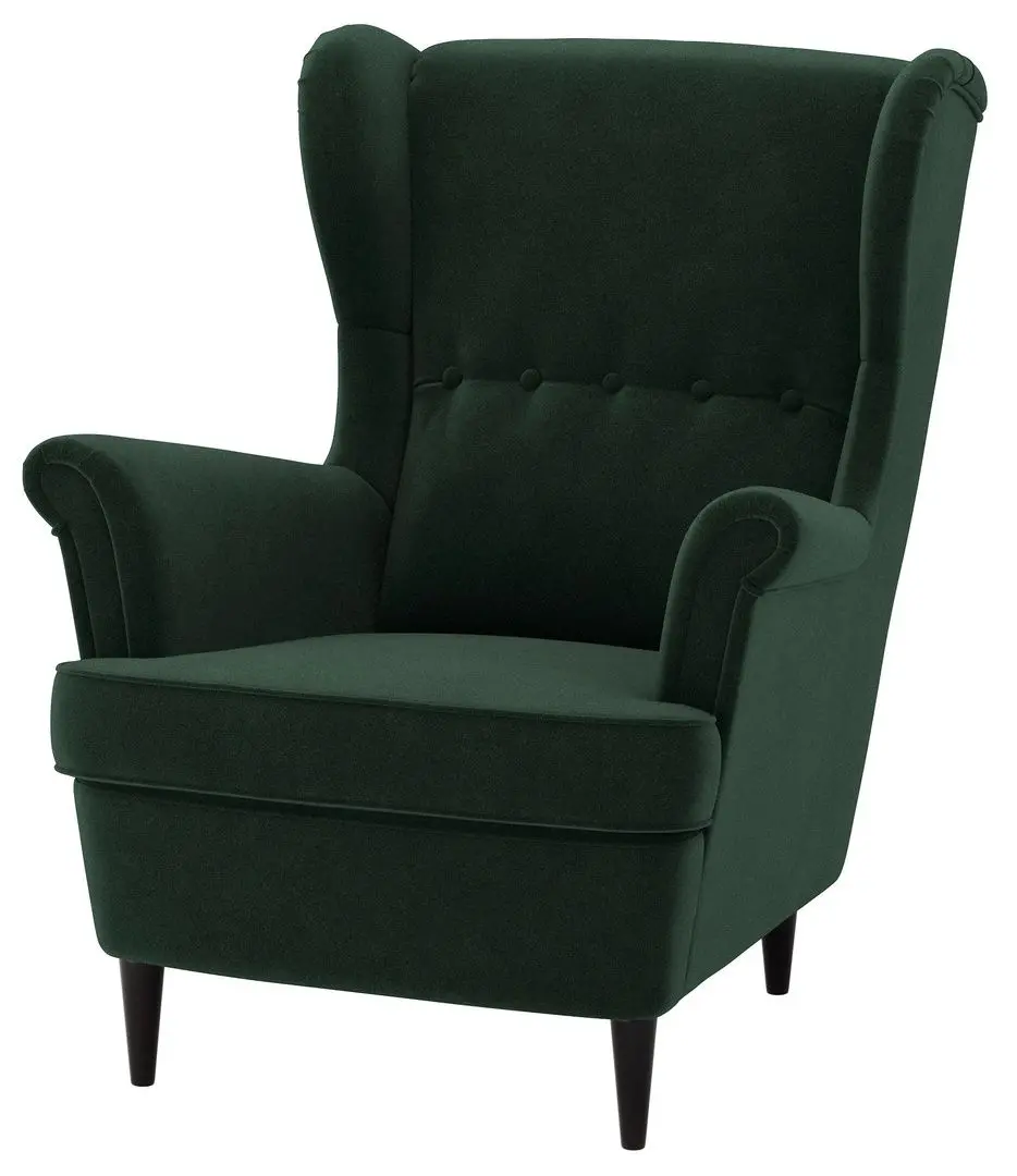 Fotoliu Ikea Strandmon/Djuparp (Verde inchis)