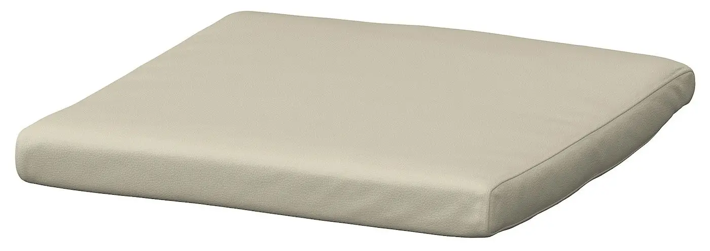 Пуф Ikea Poang/Glose (Дубовый шпон беленый/Экрю)