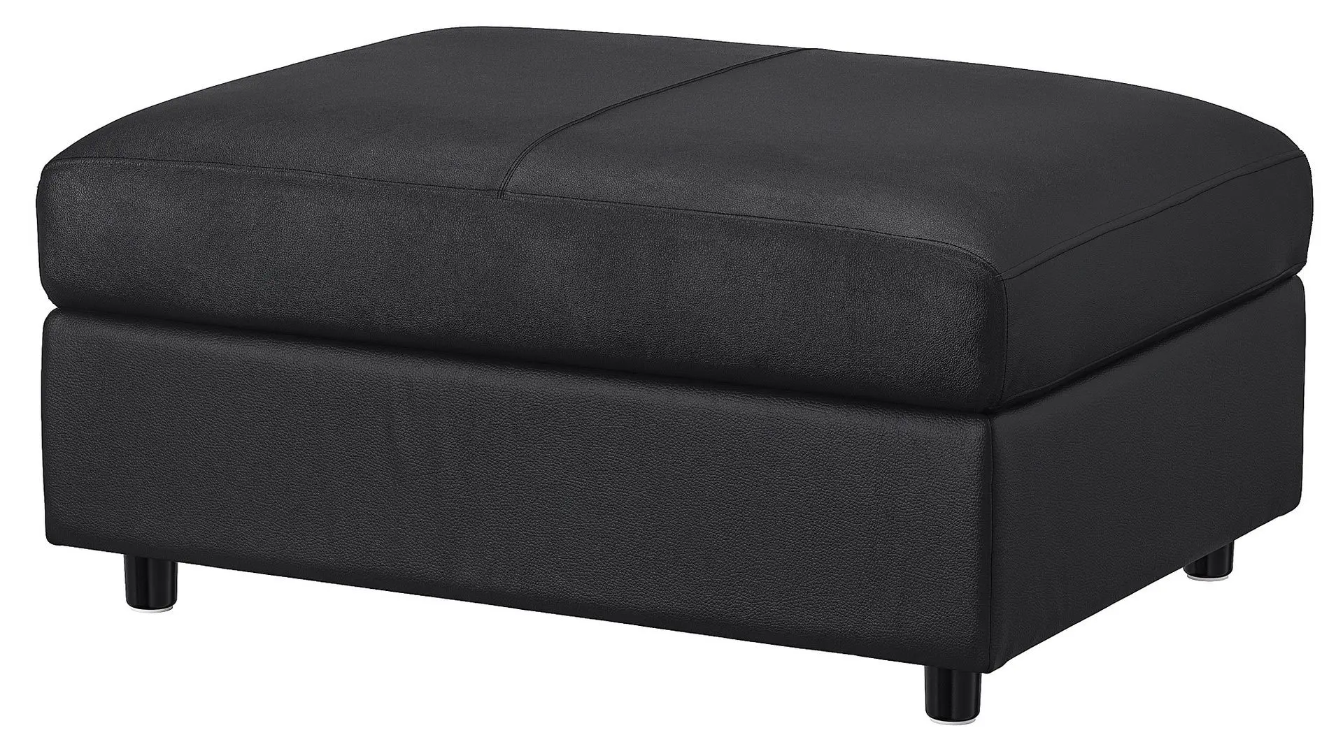 Puf Ikea VimleGrann/Bomstad cu depozitare (Negru)