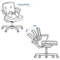 Кресло Ikea Alefjall/Grann (Золотисто-коричневый) Thumb