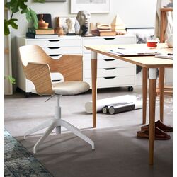 Scaun Ikea Fjallberget/Gunnared (Furnir stejar alb/Bej)