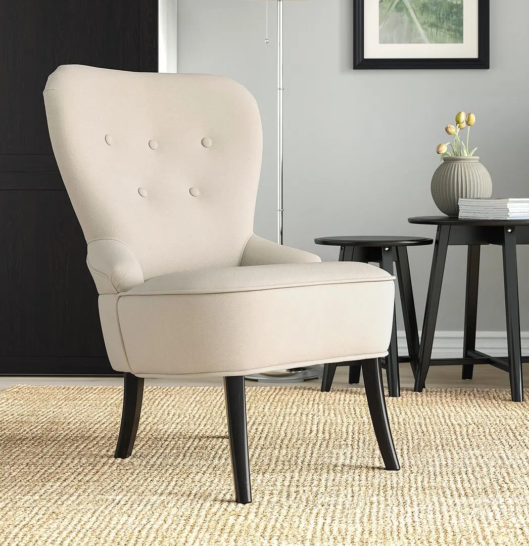 Кресло Ikea Remsta/Hakebo (Бежевый)