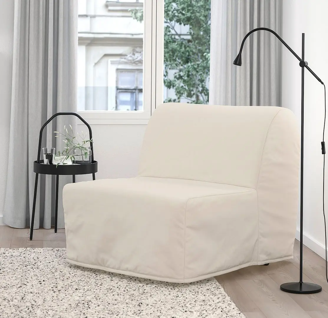 Кресло раскладное Ikea Lycksele Havet/Ransta (Натуральный)