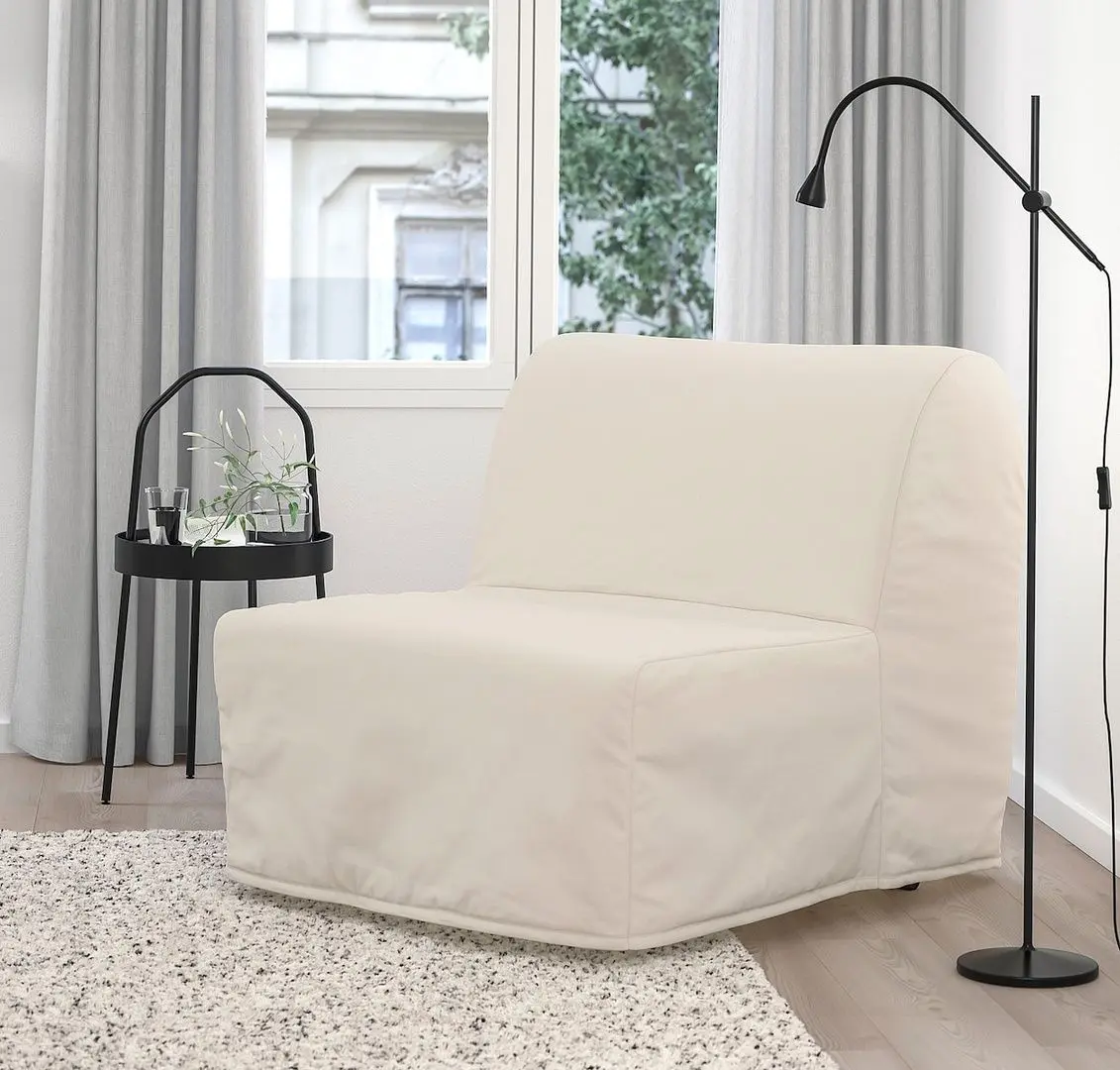 Fotoliu extensibil Ikea Lycksele Murbo/Ransta (Natur)