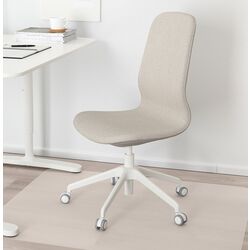 Fotoliu Ikea Langfjall/Gunnared rotativ/spatar inalt (Bej/Alb)