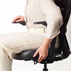 Fotoliu Ikea Jarvfjallet/Glose rotativ/cu brate (Negru) Thumb