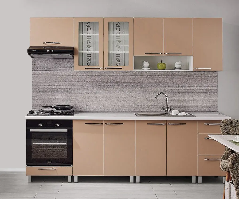 Bucatarie modulara Ambianta Fresh 2.6m (Cappuccino)