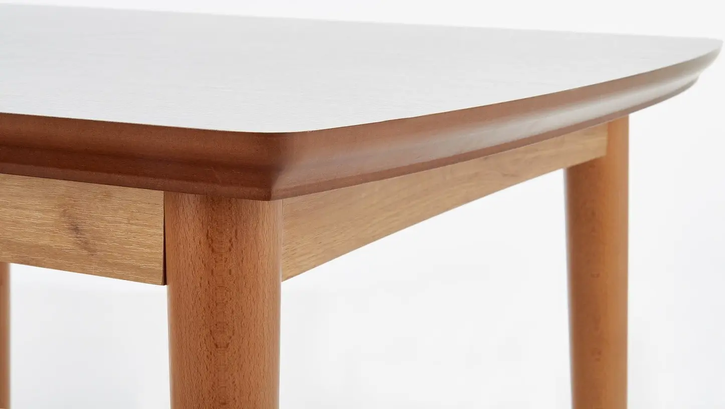 Masa extensibila Halmar Barret 90-190cm (White Matt/Lefkas Oak)