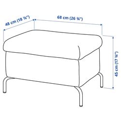 Puf Ikea Fammarp/Viarp (Bej-maro/Metal) Thumb