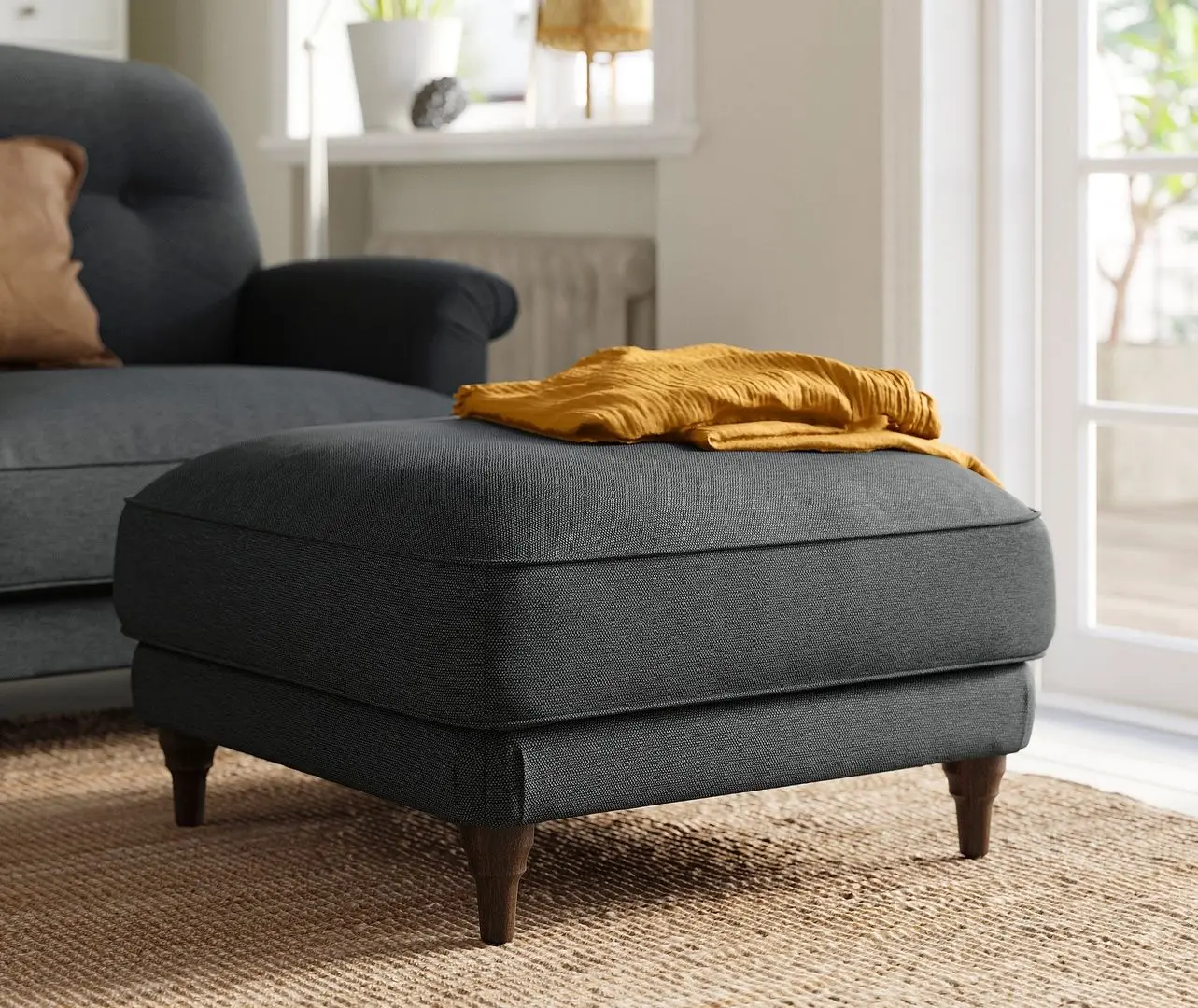 Puf Ikea Esseboda/Knaback (Antracit/Maro)