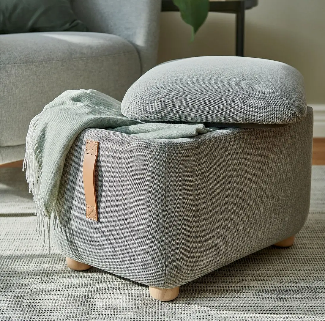 Puf Ikea Oskarshamn/Tibbleby (Bej/Gri)