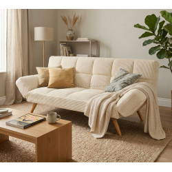 Canapea extensibila DP LM-58 Velvet (White)