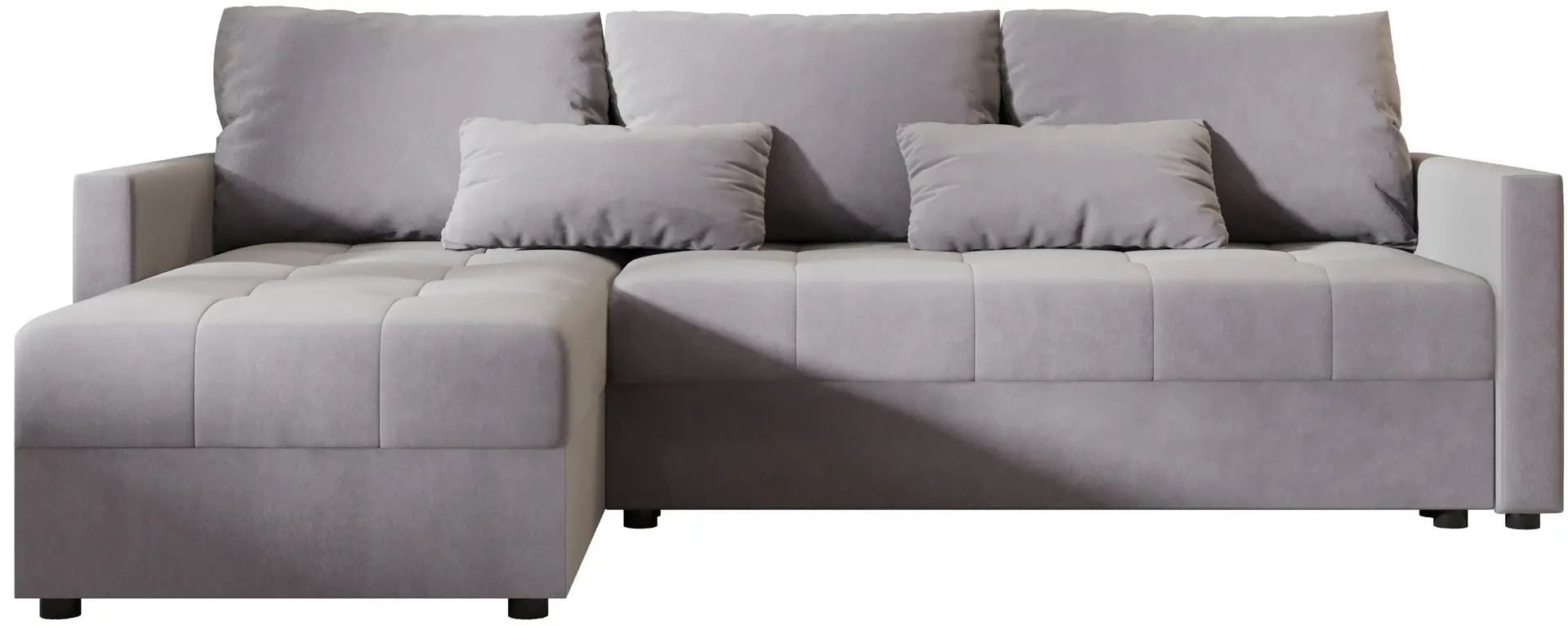 Canapea de colt Space Meble Mos L Bis Itaka 50 (Gray Light)