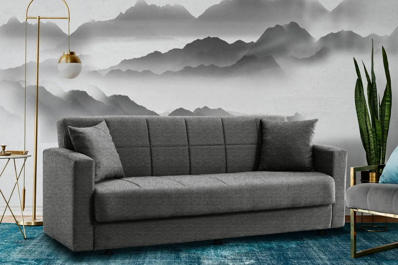 Canapea Fabulous Marbella 3-locuri 50-002 (Dark Grey)