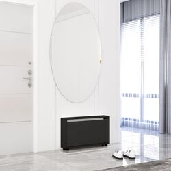 Tumba pentru incaltaminte Mobildor Leo Slim 60x16x47cm (Anthracite)