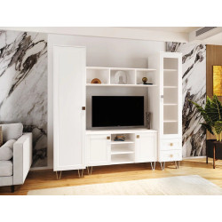 Penal-Vitrina МЛ-Мебель Mira №5 45cm (White) Thumb