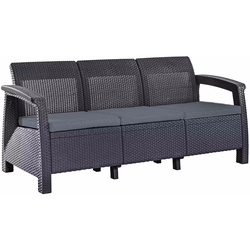 Set mobilier de gradina Heniver Novara 3+1+1+T (Anthracite) Thumb