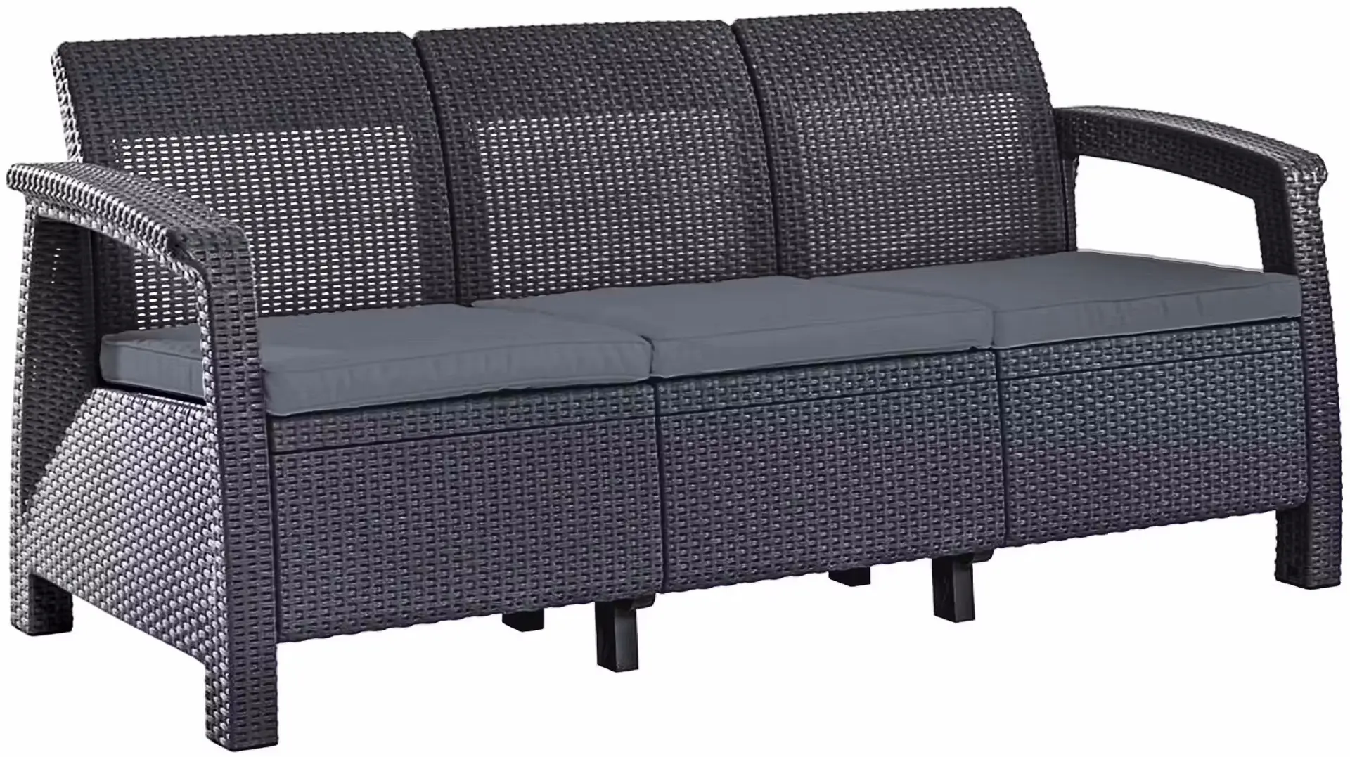 Set mobilier de gradina Heniver Novara 3+1+1+T (Anthracite) - 3