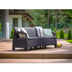Set mobilier de gradina Heniver Novara 3+1+1+T (Anthracite) Thumb