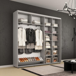 Dulap-cupe Mobildor Compact PAL/2 usi 220x220x45 (Gray) Thumb