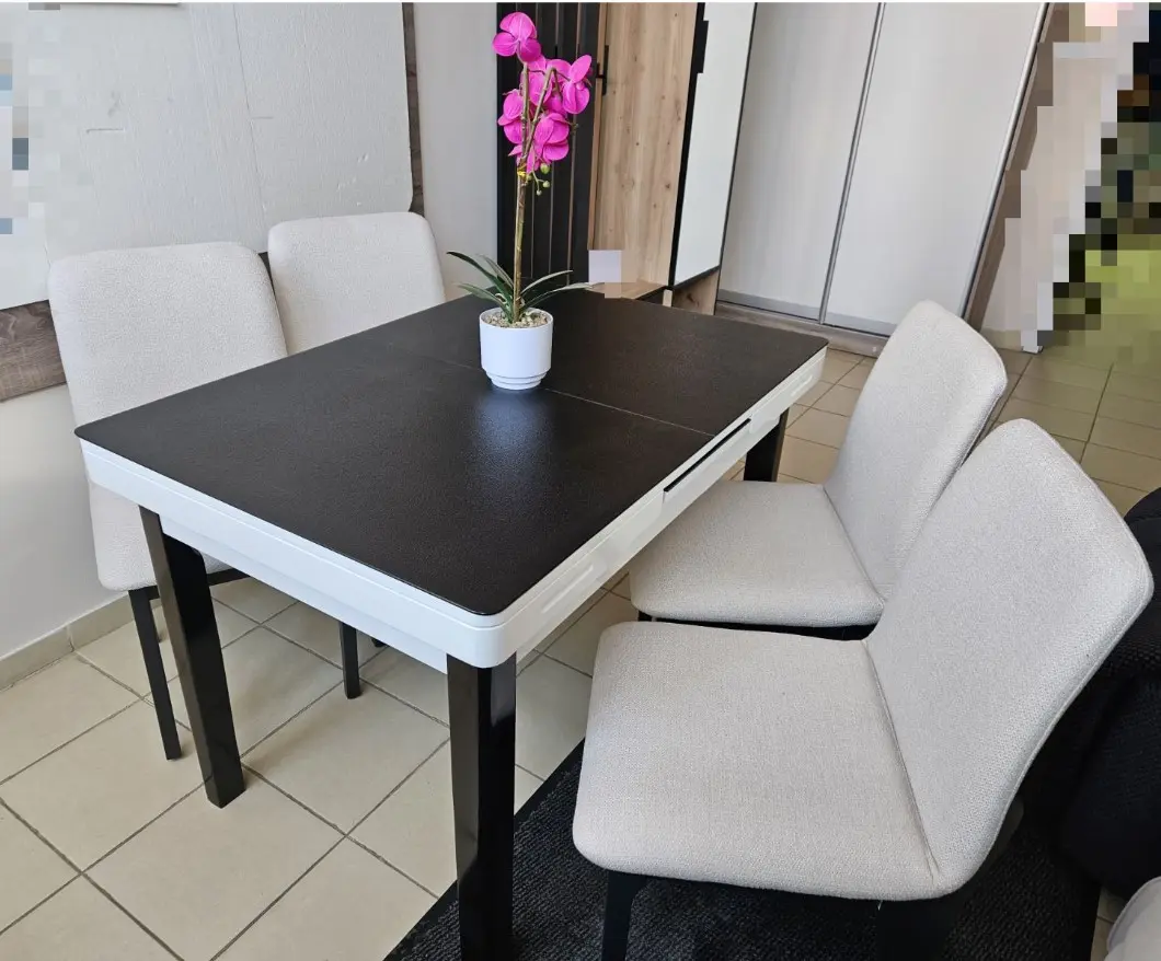 Стол раскладной Yasen T1934 (Черный/Белый)