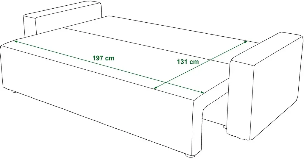 Canapea Space Meble Ambro Poso 34 (Graphite) - 6