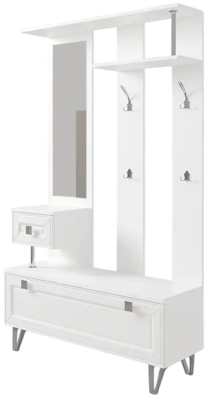 Antreu МЛ-Мебель Mira №10 1.2m (White) - 3