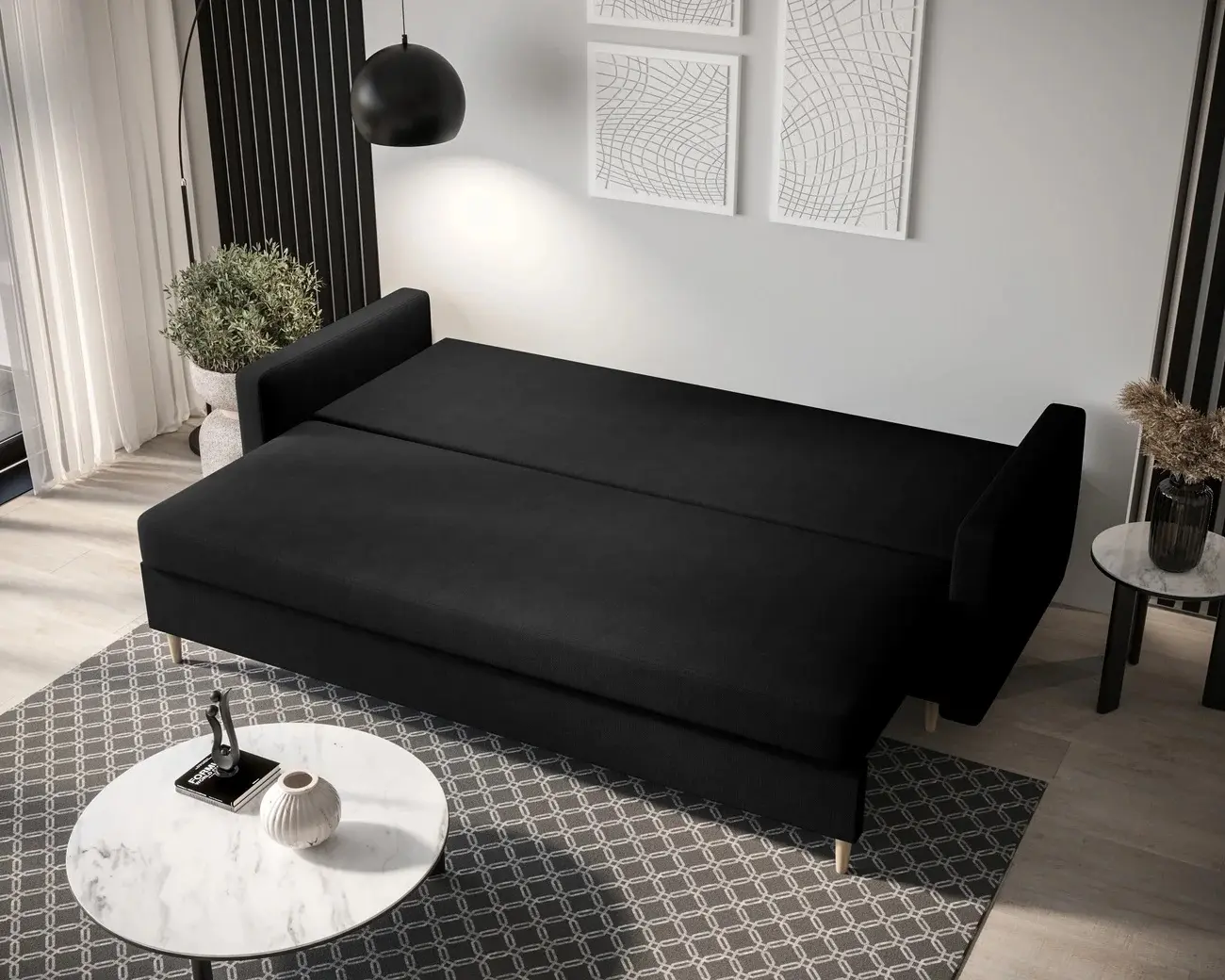Canapea Space Meble Astra Cosmic 100 (Black) - 5