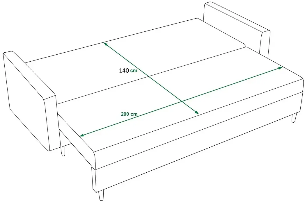Диван Space Meble Astra Cosmic 160 (Gray) - 7