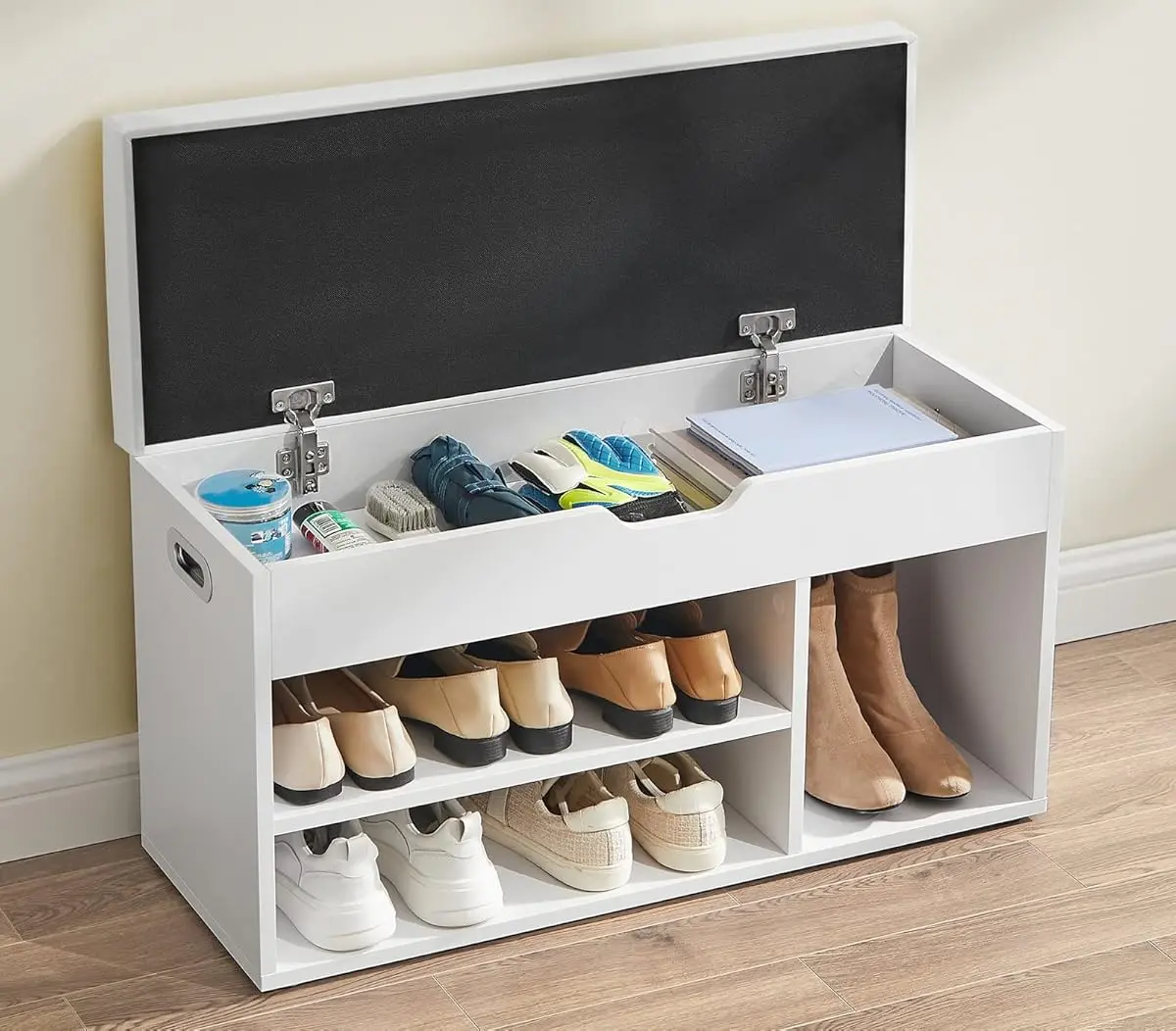 Банкетка-стеллаж для обуви Vasagle LHS30W (White)
