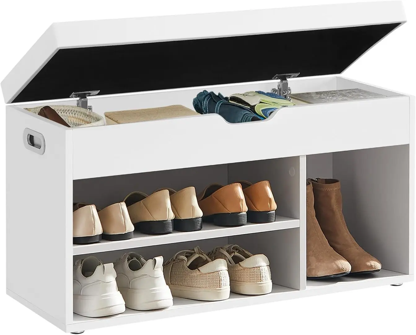 Банкетка-стеллаж для обуви Vasagle LHS30W (White)