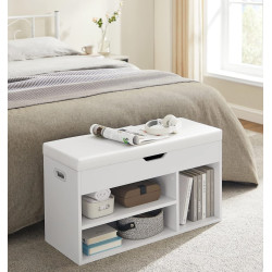 Банкетка-стеллаж для обуви Vasagle LHS30W (White) Thumb