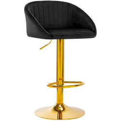 Барный стул 4Rico QS-B16g 141188 Velvet (Black/Gold) Thumb