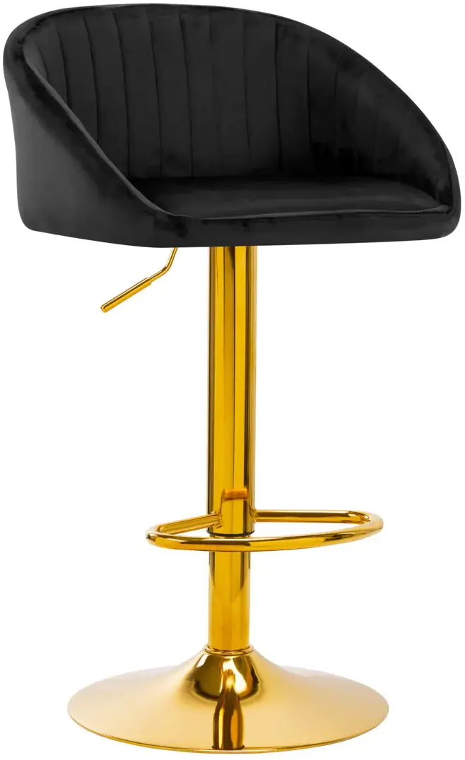 Барный стул 4Rico QS-B16g 141188 Velvet (Black/Gold)