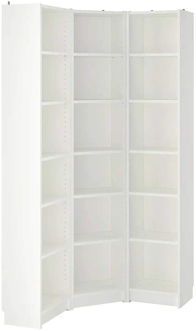 Стеллаж угловой Ikea Billy 95/95x28x202 (Белый) - 3